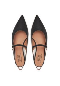 MALONE SOULIERS Baleriny Karla 10-1 Czarny. Kolor: czarny. Materiał: materiał #5