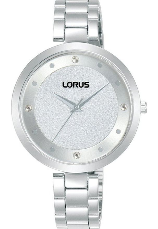 Zegarek Lorus Zegarek damski Lorus RG257WX9 CYRKONIE srebrny. Kolor: srebrny
