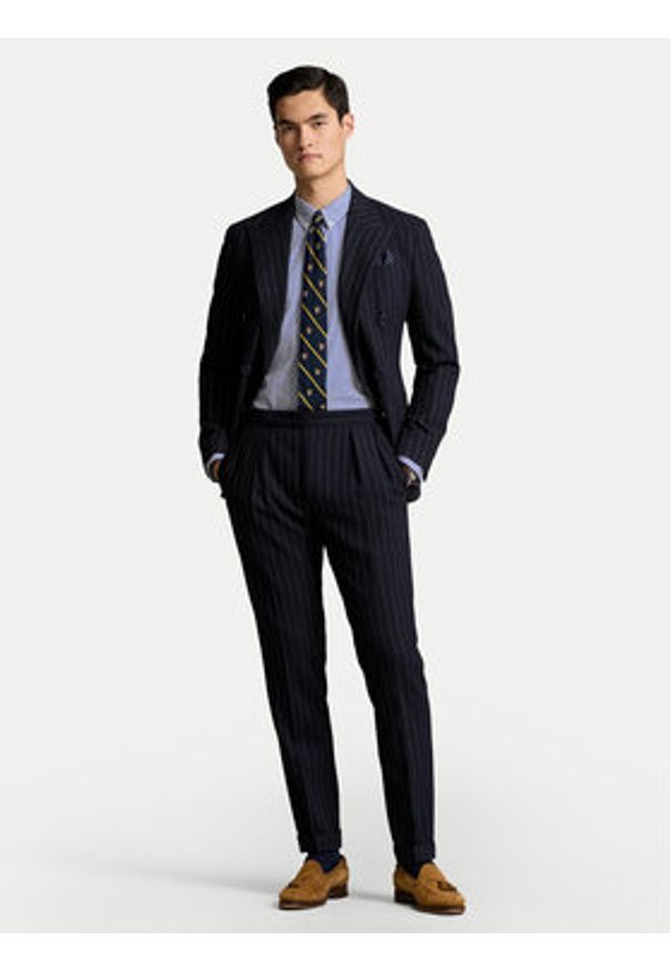 Polo Ralph Lauren Koszula 710928255008 Niebieski Custom Fit. Typ kołnierza: polo. Kolor: niebieski. Materiał: bawełna