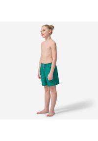 OLAIAN - Spodenki surfingowe dla dzieci Olaian 100 Surfcanvas. Kolor: zielony. Materiał: materiał, poliester. Długość: krótkie