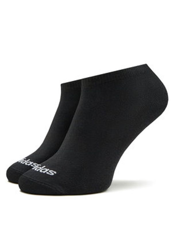 Adidas - adidas Stopki Thin Linear Low-Cut Socks 3 Pairs IC1299 Czarny. Kolor: czarny. Materiał: bawełna