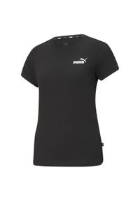 Koszulka fitness damska Puma ESS Small Logo Tee. Kolor: czarny. Materiał: bawełna. Sport: fitness #1