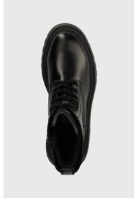 Pepe Jeans workery QUEEN BASS damskie kolor czarny na platformie PLS50497. Nosek buta: okrągły. Zapięcie: sznurówki. Kolor: czarny. Materiał: guma. Obcas: na platformie. Styl: klasyczny #3