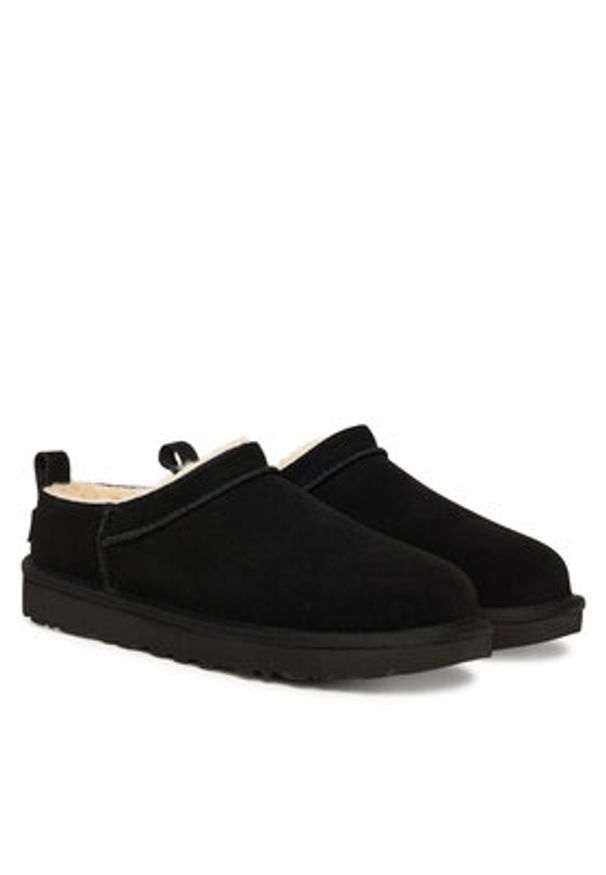 Ugg Śniegowce W Classic Micro 1173891 Czarny. Kolor: czarny. Materiał: skóra, zamsz