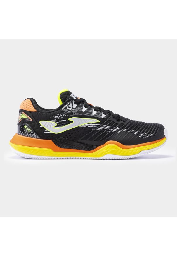 Buty tenisowe męskie Joma T.Point clay. Kolor: czarny, pomarańczowy, zielony, wielokolorowy. Materiał: guma, syntetyk, tkanina, materiał. Sport: tenis