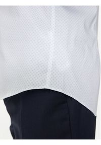 Calvin Klein Koszula K10K113536 Biały Slim Fit. Kolor: biały. Materiał: bawełna