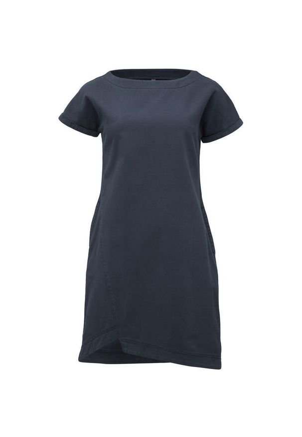 LOLË - Sukienka damska LOAP Dikla, 100% bawełna, rozmiar S. Kolor: niebieski. Materiał: bawełna. Sezon: lato. Typ sukienki: sportowe, kopertowe. Styl: sportowy