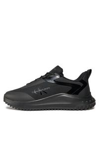 Calvin Klein Jeans Sneakersy Eva Runner Low Lace Ml Mix YM0YM00968 Czarny. Kolor: czarny. Materiał: materiał #4