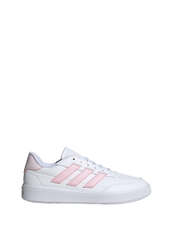 Adidas - Buty Courtblock. Okazja: na co dzień. Kolor: wielokolorowy, biały, różowy. Materiał: syntetyk. Sport: turystyka piesza