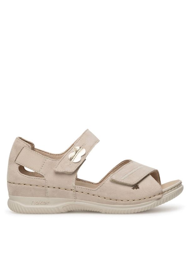 Sandały Rieker. Kolor: beżowy