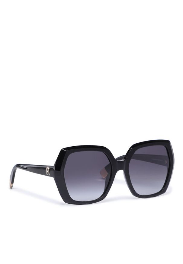 Furla Okulary przeciwsłoneczne Sunglasses SFU620 WD00054-A.0116-O6000-1-060-20-CN-D Czarny. Kolor: czarny