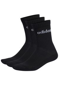 Adidas - Skarpety adidas Linear Crew Cushioned Socks 3P. Kolor: czarny, wielokolorowy, biały