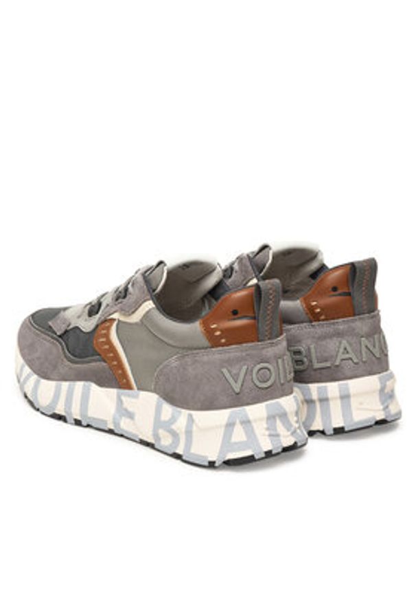 Voile Blanche Sneakersy Club01. 2017465-11 Szary. Kolor: szary. Materiał: skóra, zamsz