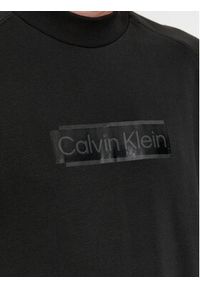 Calvin Klein Bluza Festive Logo K10K112058 Czarny Comfort Fit. Kolor: czarny. Materiał: bawełna #5