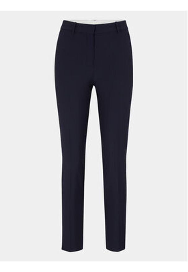 BOSS - Boss Spodnie materiałowe 50490051 Granatowy Regular Fit. Kolor: niebieski. Materiał: wełna