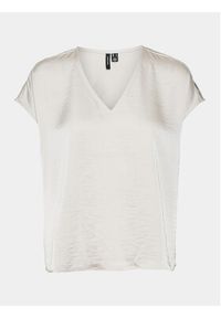 Vero Moda T-Shirt Marys Dana 10300421 Écru Regular Fit. Materiał: syntetyk