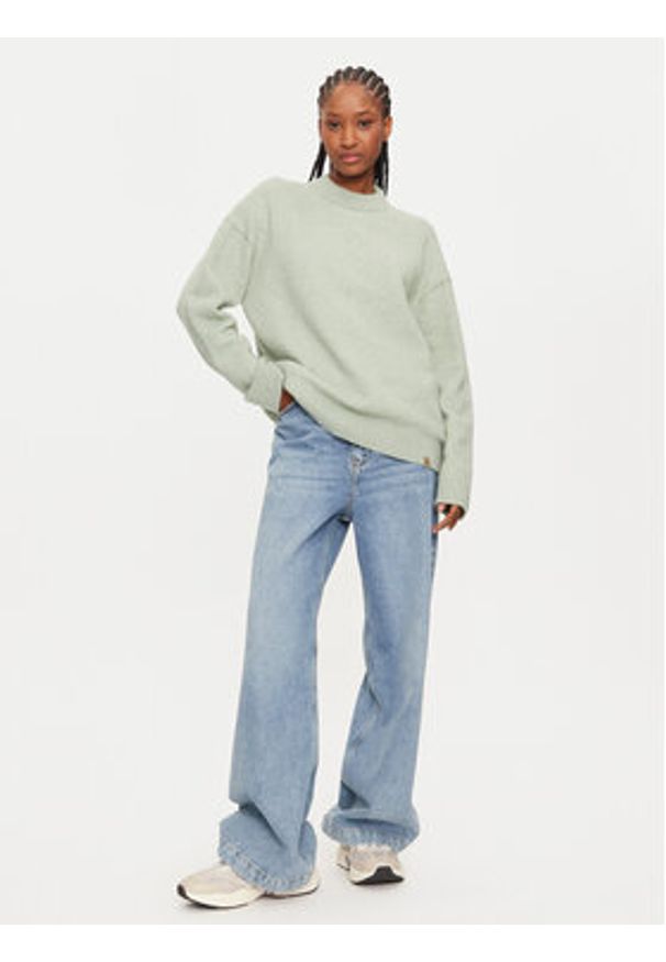 Calvin Klein Sweter J20J224636 Zielony Regular Fit. Kolor: zielony. Materiał: syntetyk