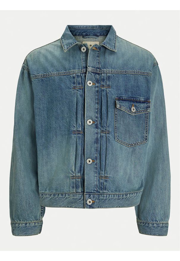 Jack & Jones Kurtka jeansowa Kevin 12272525 Niebieski Regular Fit. Kolor: niebieski. Materiał: bawełna