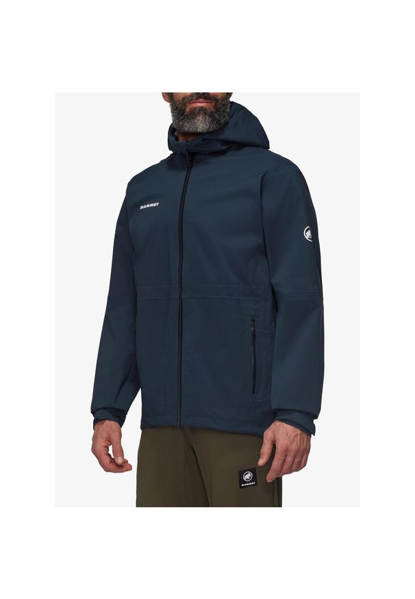 Kurtka przeciwdeszczowa męska Mammut Linard Guide HS Hooded Jacket. Kolor: niebieski
