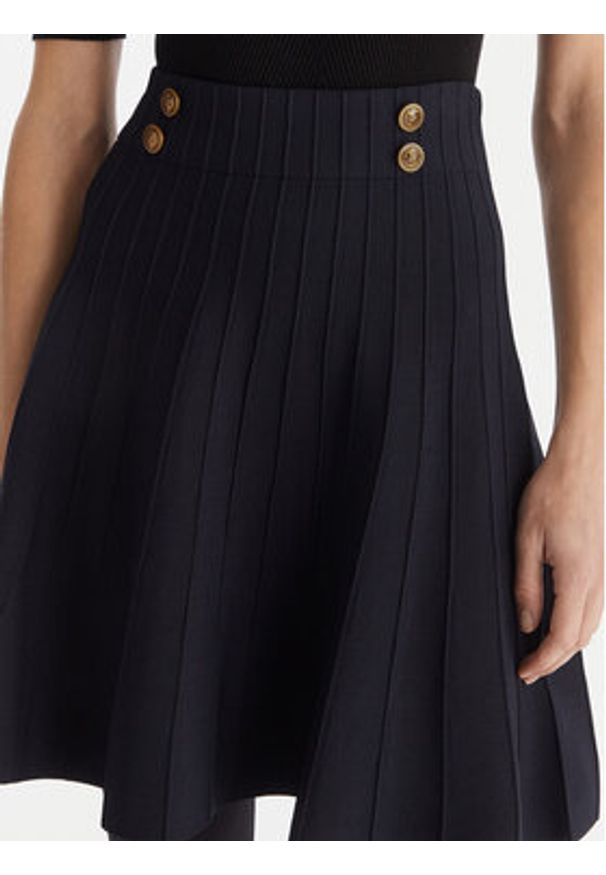 Guess Spódnica mini W5YD65 Z0130 Granatowy Regular Fit. Kolor: niebieski. Materiał: wiskoza