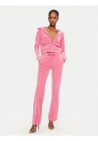 Juicy Couture Spodnie dresowe Tina JCAPW045 Różowy Regular Fit. Kolor: różowy. Materiał: syntetyk