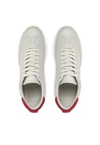 Calvin Klein Sneakersy Low Top Lace Up Tmbl Lth HM0HM01803 Beżowy. Kolor: beżowy. Materiał: skóra