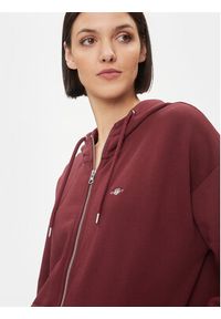 GANT - Gant Bluza Rel Shield Zip Hoodie 4204665 Czerwony Relaxed Fit. Kolor: czerwony. Materiał: bawełna #3