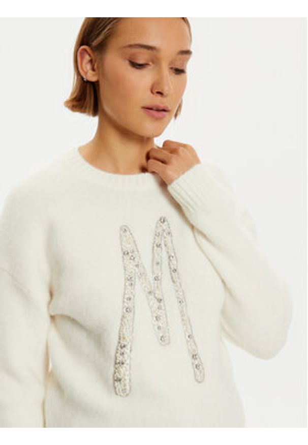 Marciano Guess Sweter 4BGR15 5786Z Écru Regular Fit. Materiał: syntetyk