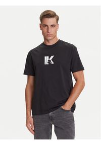 Karl Lagerfeld Jeans T-Shirt A3M17057 Czarny Regular Fit. Kolor: czarny. Materiał: bawełna #1
