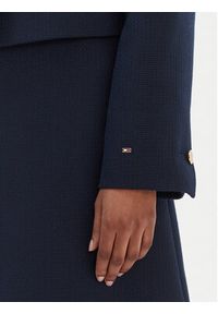 TOMMY HILFIGER - Tommy Hilfiger Kurtka przejściowa WW0WW47792 Granatowy Regular Fit. Kolor: niebieski. Materiał: wełna #5