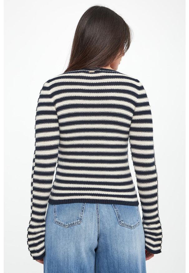 Twinset Milano - Sweter damski w paski TWINSET. Wzór: paski