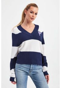 Ice Play - Sweter ICE PLAY. Materiał: prążkowany. Wzór: nadruk, paski #5