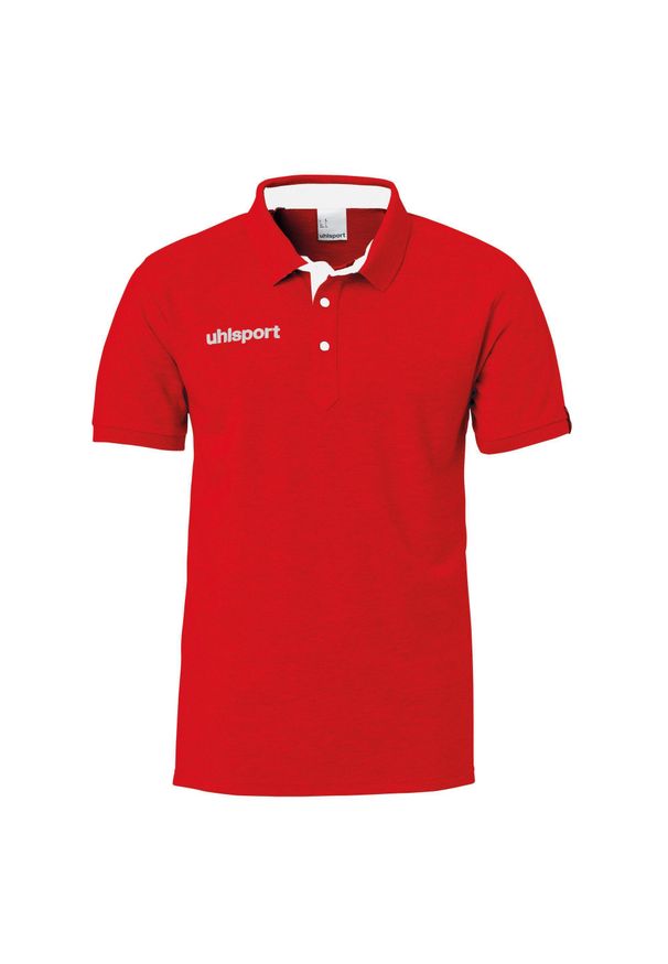 UHLSPORT - Polo Uhlsport Essential Prime. Typ kołnierza: polo. Kolor: biały, czerwony, wielokolorowy