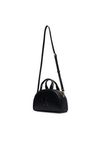 Calvin Klein Torebka Bold Ck Dome Crossbody LV04F3895G Czarny. Kolor: czarny. Materiał: skórzane #4