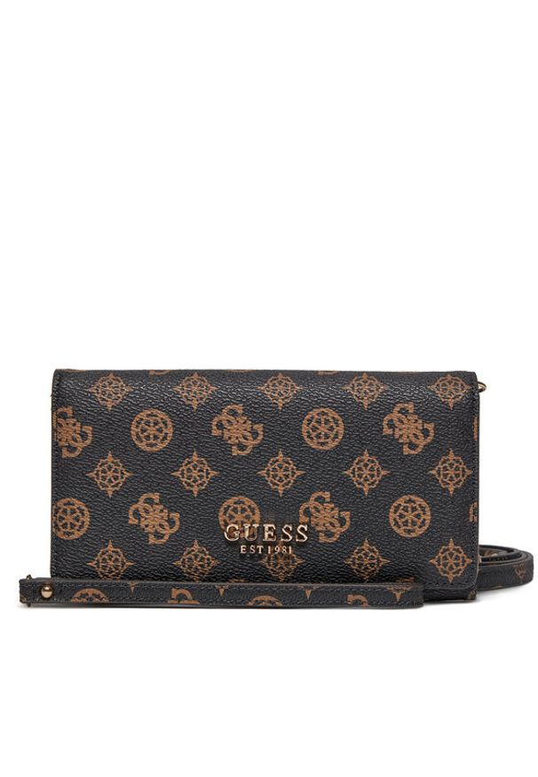 Guess Duży Portfel Damski Laurel (PG) Slg SWPG85 00550 Brązowy. Kolor: brązowy. Materiał: skóra