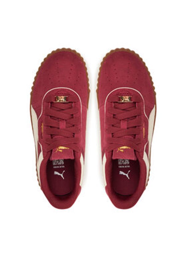 Puma Sneakersy Carina 3.0 Luxe SD 400725 01 Bordowy. Kolor: czerwony. Materiał: zamsz, skóra