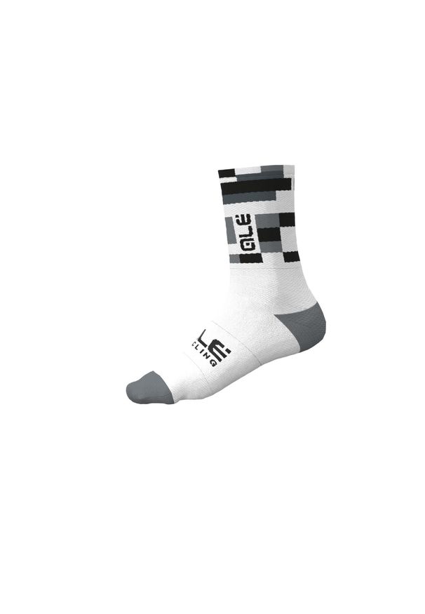 ALÉ CYCLING - Skarpety rowerowe Alé Match. Kolor: szary, czarny, wielokolorowy, biały. Sport: kolarstwo