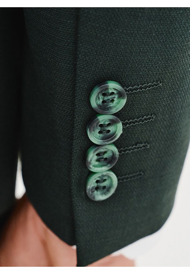 Pako Lorente - PAKO LORENTE – Gładka marynarka garniturowa w kolorze zielonym. Kolor: zielony. Materiał: wiskoza, poliester, elastan. Wzór: gładki