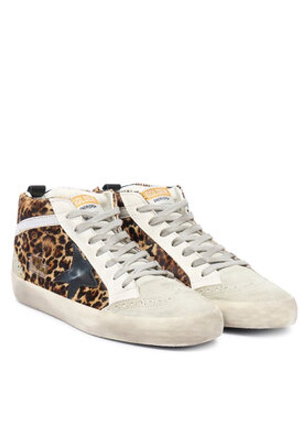 GOLDEN GOOSE - Golden Goose Sneakersy Mid Star Classic GWF00122.F003766.81933 Brązowy. Kolor: brązowy. Materiał: skóra