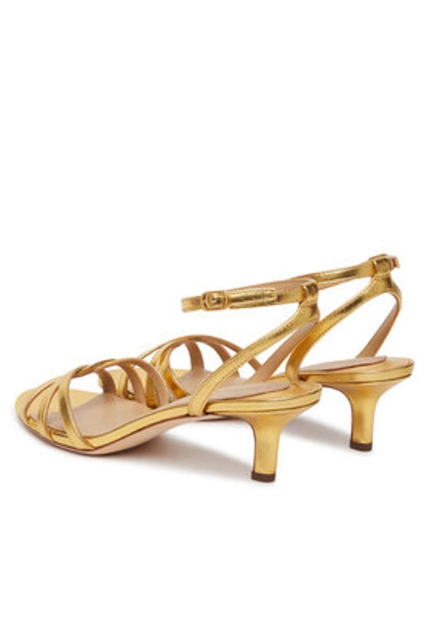Lauren Ralph Lauren - LAUREN RALPH LAUREN Sandały Kendyl 802P10398001 Złoty. Kolor: złoty. Materiał: skóra