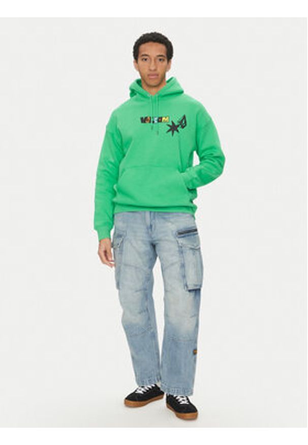 Volcom Bluza Bob Mollema 1 A4112505 Zielony Loose Fit. Kolor: zielony. Materiał: bawełna