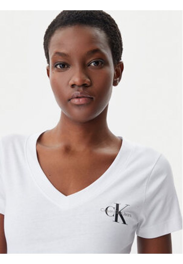 Calvin Klein Jeans Komplet 2 t-shirtów J20J223447 Biały Regular Fit. Kolor: biały. Materiał: bawełna