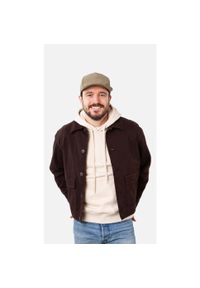 Czapka typu snapback Barts Tenkan. Kolor: beżowy. Materiał: bawełna, materiał