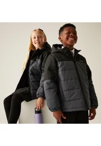 Regatta - Kurtka dziecięca zimowa ocieplana Lofthouse. Kolor: zielony, brązowy, wielokolorowy. Materiał: puch. Sezon: zima. Styl: sportowy #1