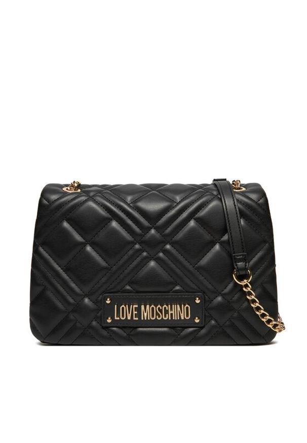 Love Moschino - LOVE MOSCHINO Torebka JC4153PP1MLA0000 Czarny. Kolor: czarny. Materiał: skórzane