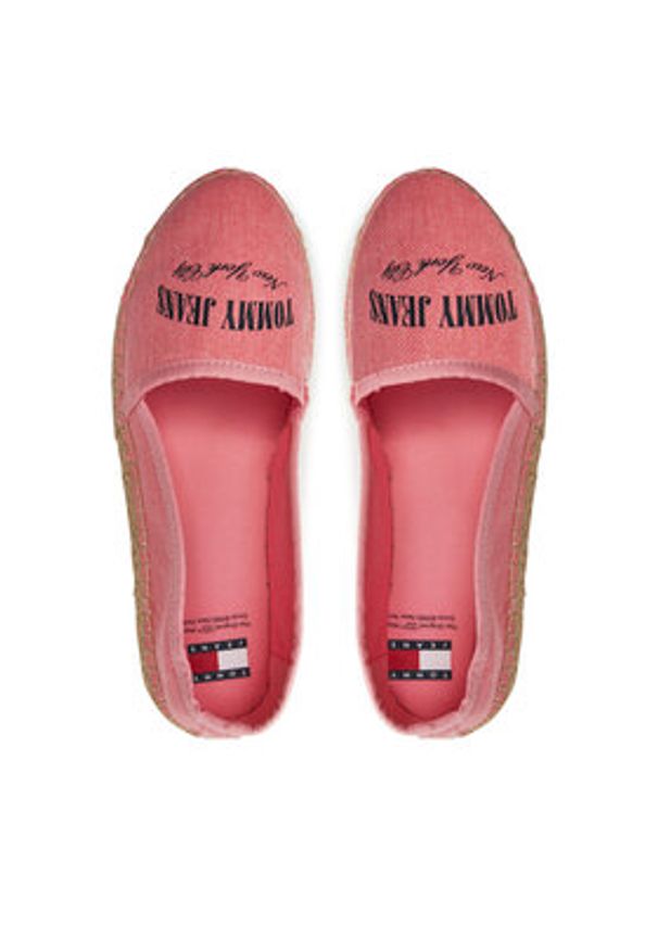 Tommy Jeans Espadryle Tjw Varsity Espadrille EN0EN02470 Różowy. Kolor: różowy. Materiał: materiał
