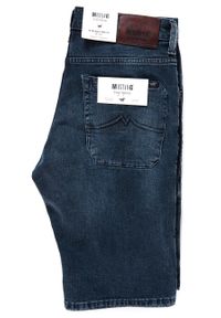 Mustang - SPODENKI MĘSKIE MUSTANG 5 POCKET SHORT DARK SCRATCHED USED 1007109 5000 582. Materiał: jeans