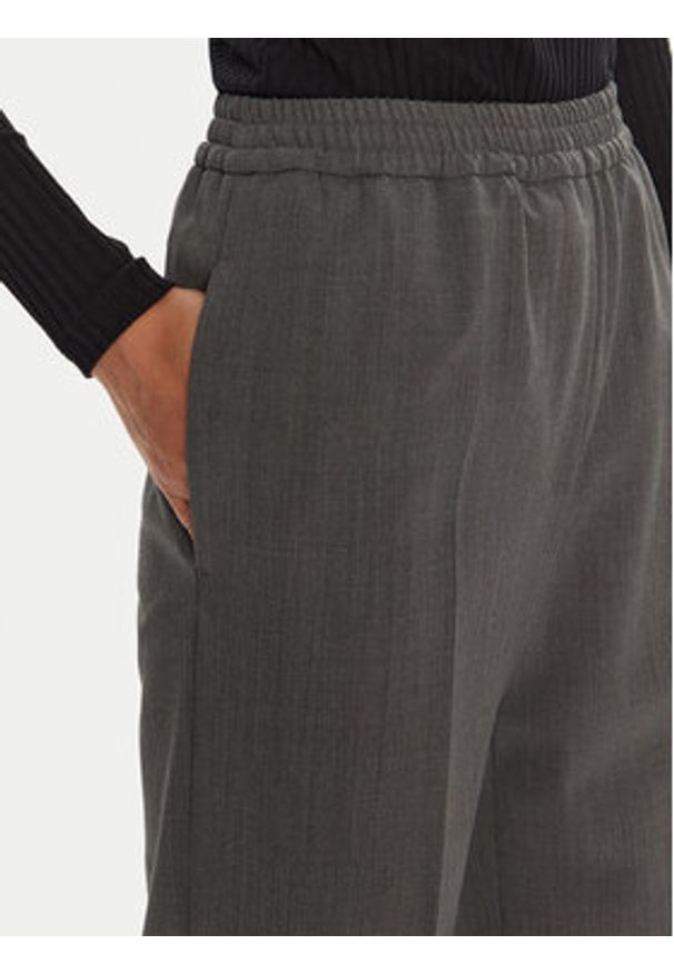 Weekend Max Mara Spodnie materiałowe Petra 2425136022 Szary Loose Fit. Kolor: szary. Materiał: syntetyk