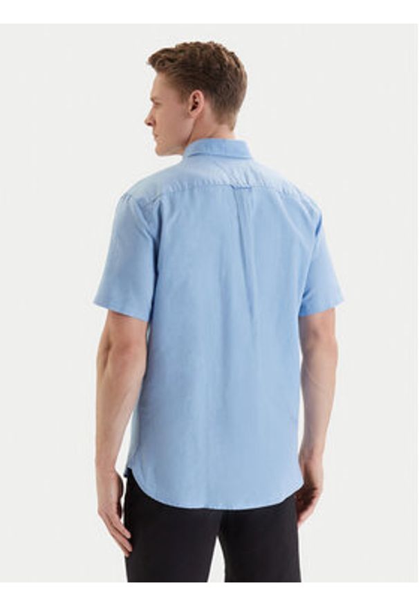 TOMMY HILFIGER - Tommy Hilfiger Koszula MW0MW42450 Niebieski Regular Fit. Kolor: niebieski. Materiał: bawełna