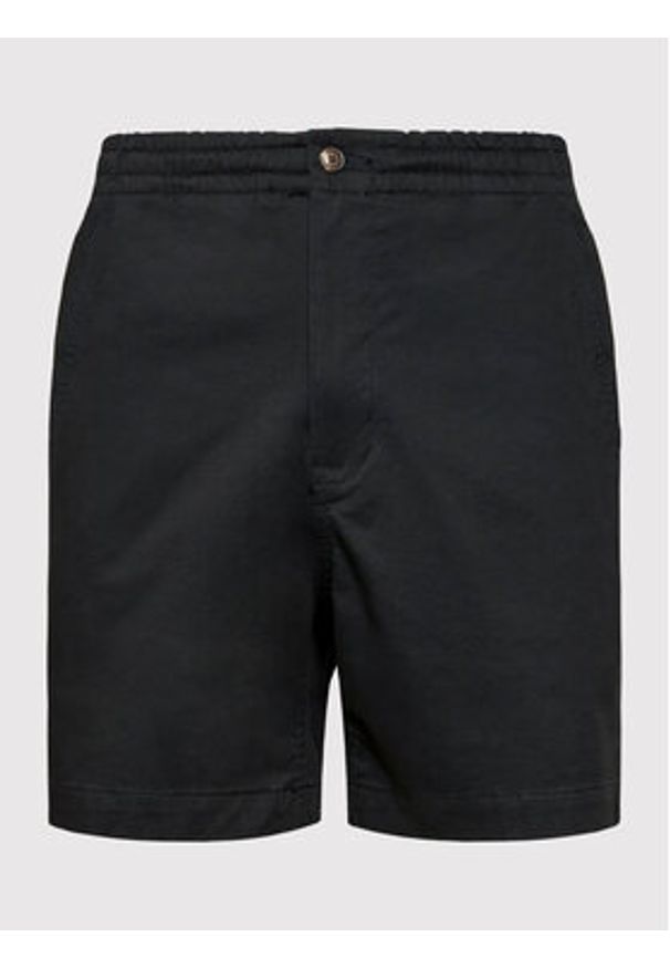 Polo Ralph Lauren Szorty materiałowe 710644995013 Czarny Regular Fit. Kolor: czarny. Materiał: bawełna
